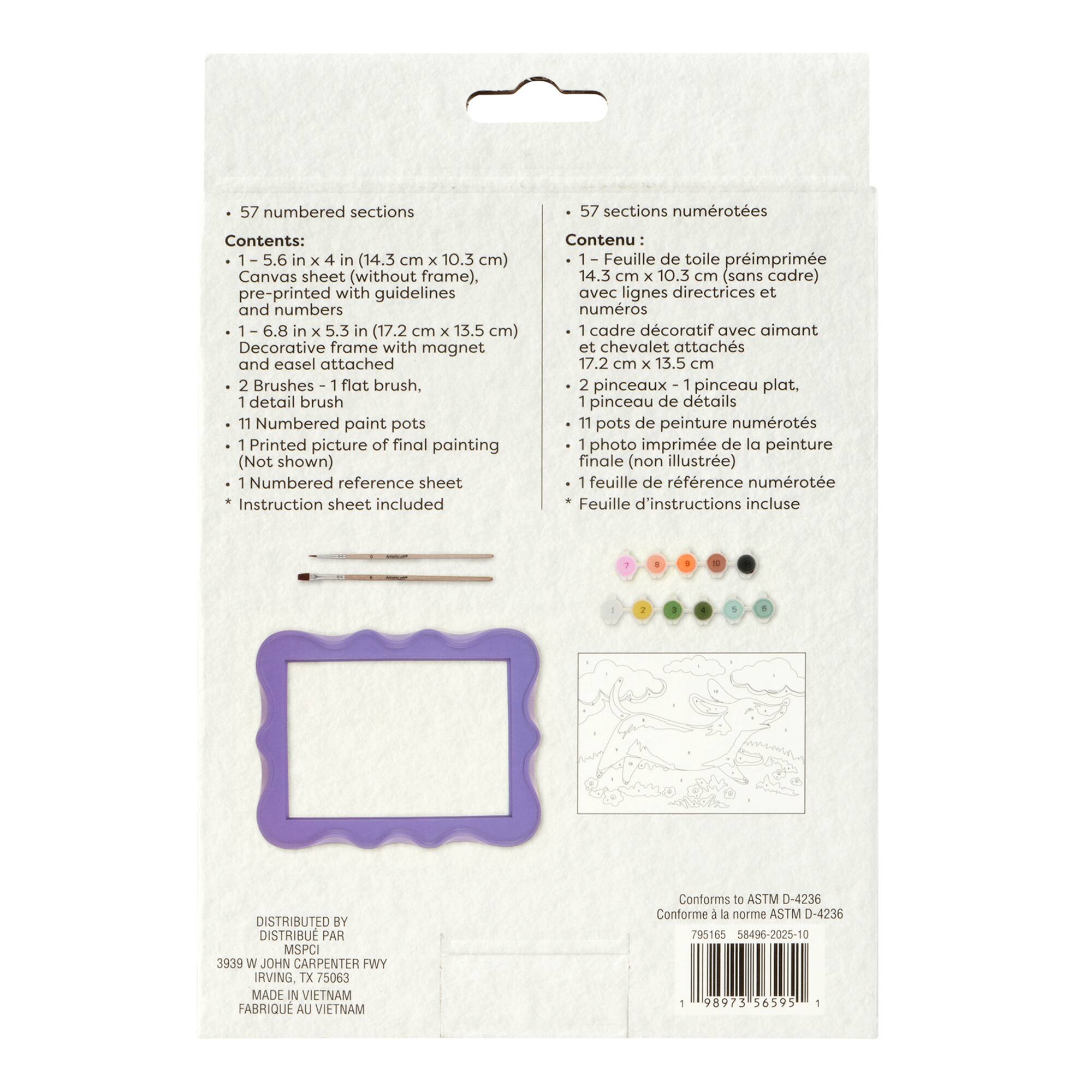 Happy Dog Paint-by-Number Framed Mini Kit by Artist's Loft®